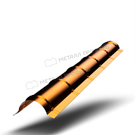 Планка конька круглого R80х2000 (AGNETA-20-Copper\Copper-0.5)