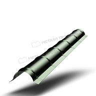 Планка конька круглого R80х2000 (PURMAN-20-Tourmalin-0.5)